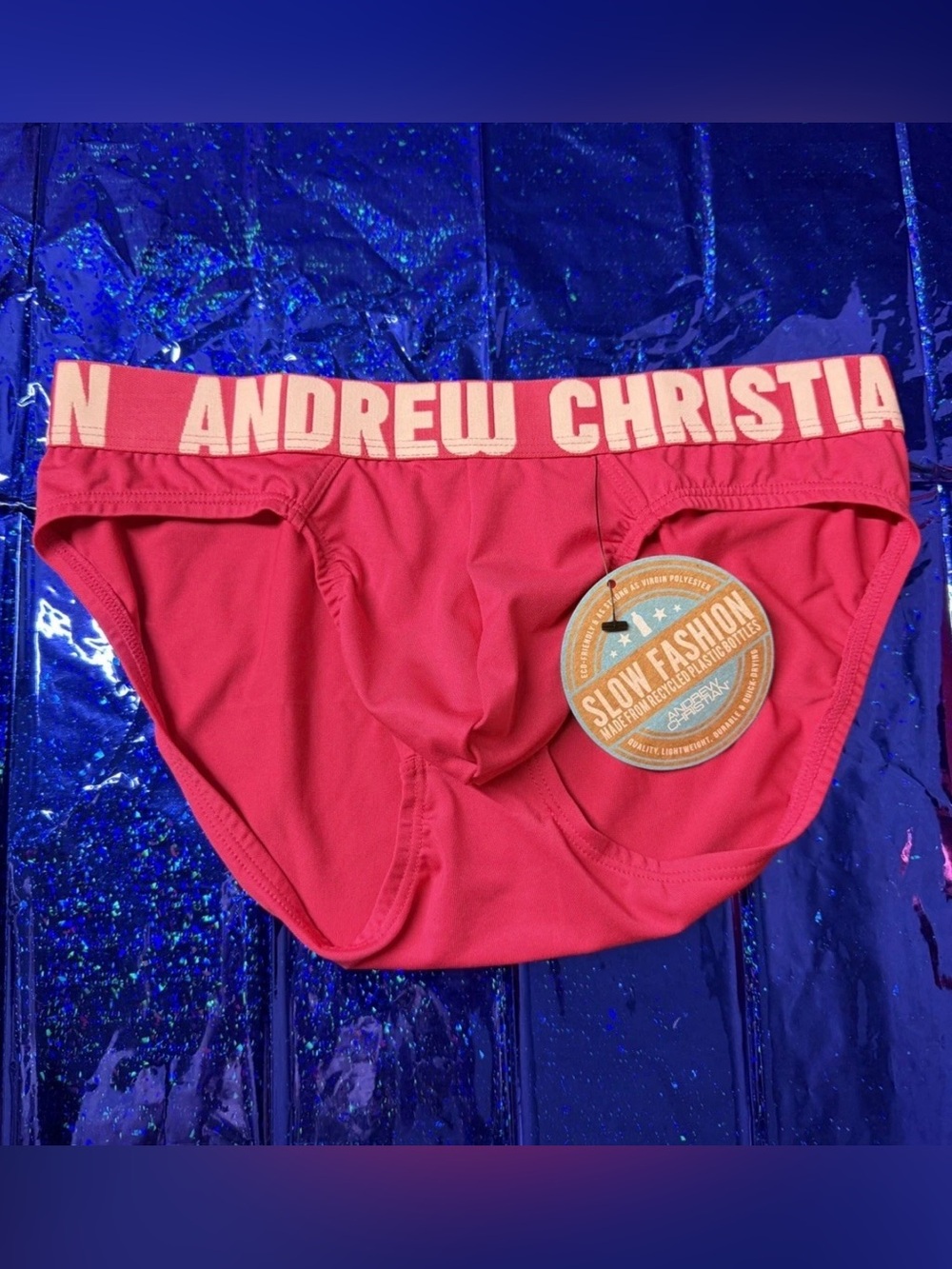 Andrew Christian Eco-Collective Briefs with Almost Naked Fuchsia XS